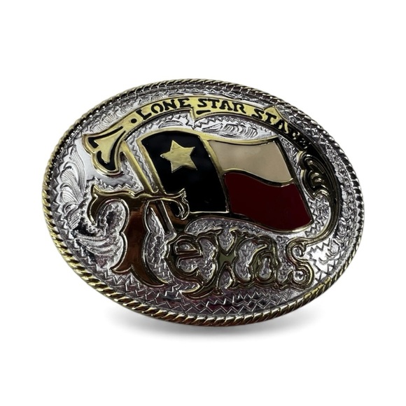 Men’s Texas Flag western belt buckle - Picture 6 of 8